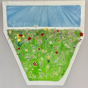 1 Summer flowers in the grass